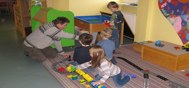 Das Bild zeigt die Kindertagesstätte Rappelkiste in Friedberg (Hessen), copyright Stadt Friedberg (Hessen)