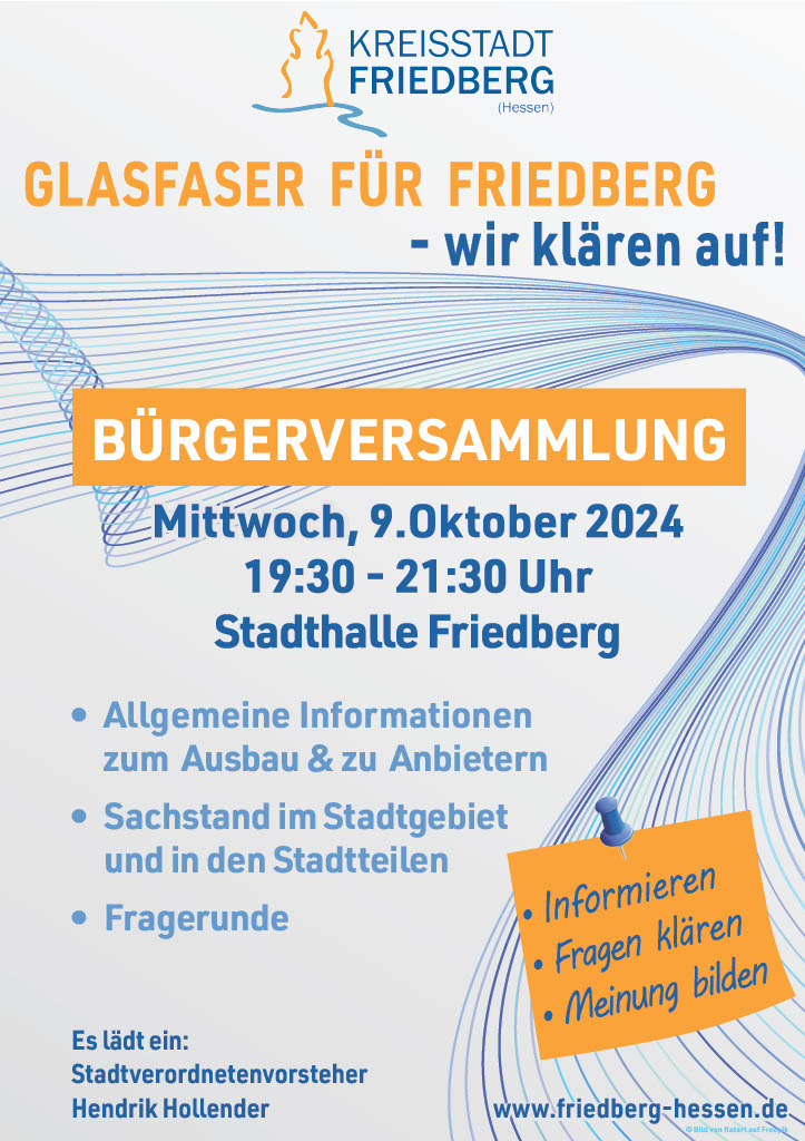 Bürgerversammlung - Plakat