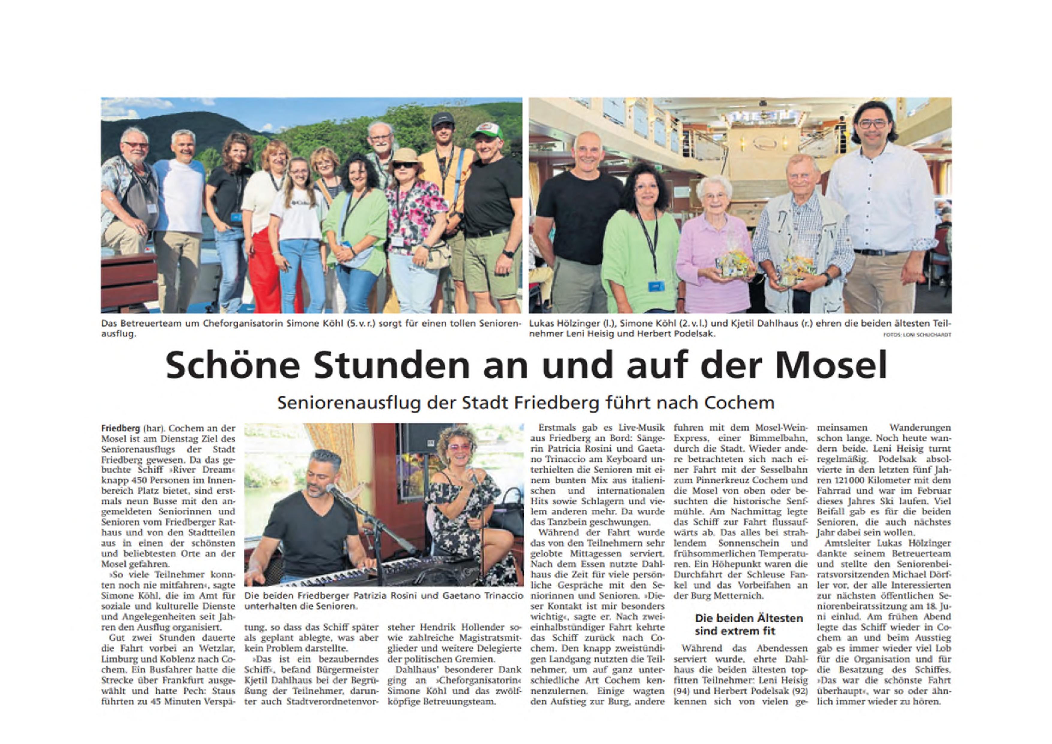 Seniorenausflug 2025 - Presseartikel